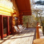 Sunshine on deck, wine berry windows, Ipe decking