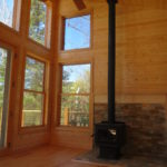 Tall windows lake side