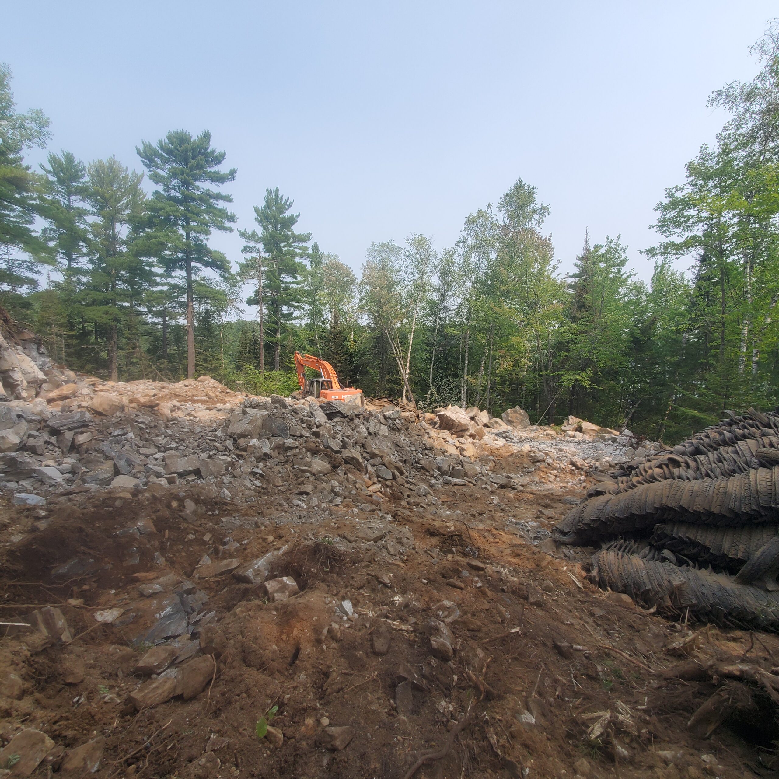 Blast rock removal 2 Blast rock removal 2