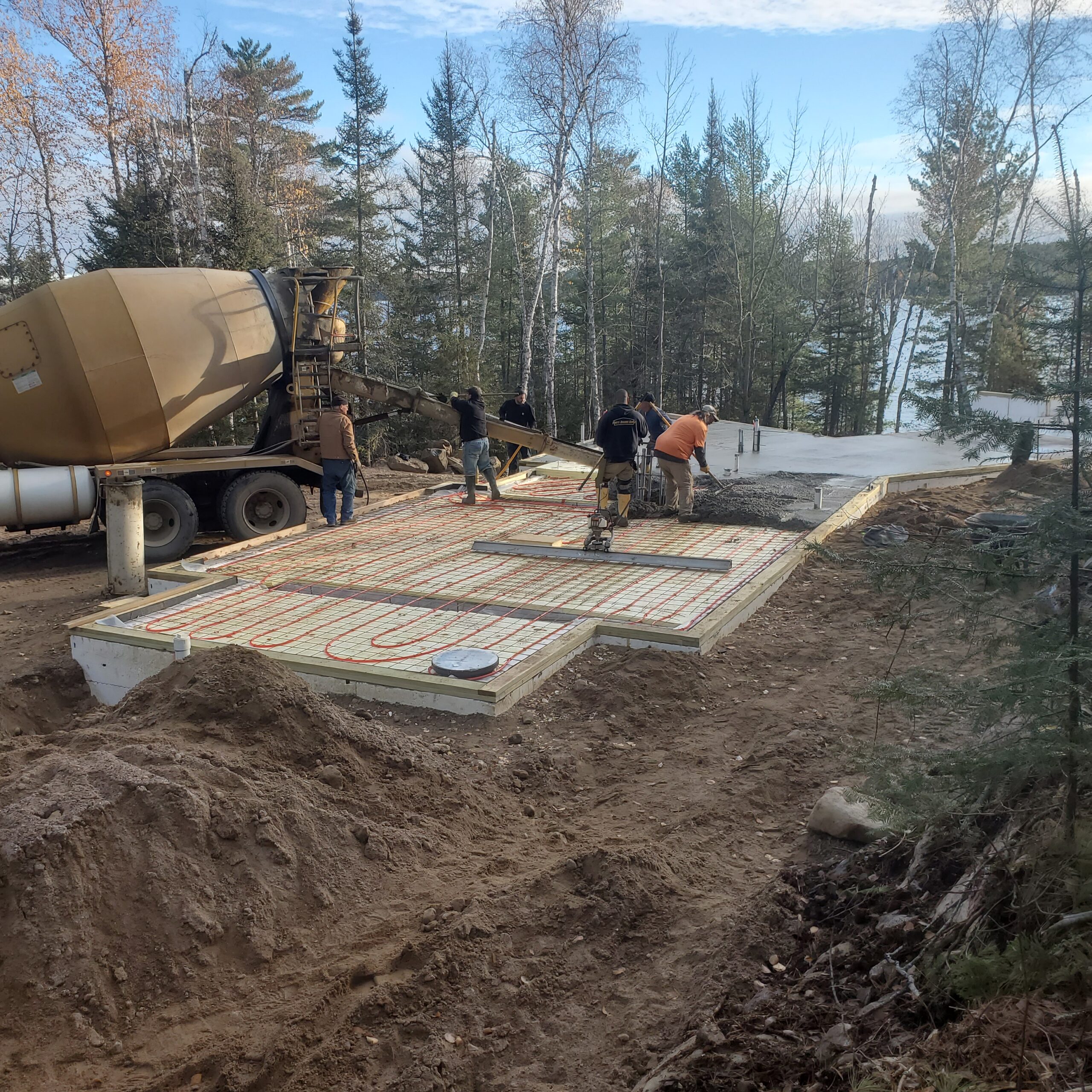 Slab being done Slab being done